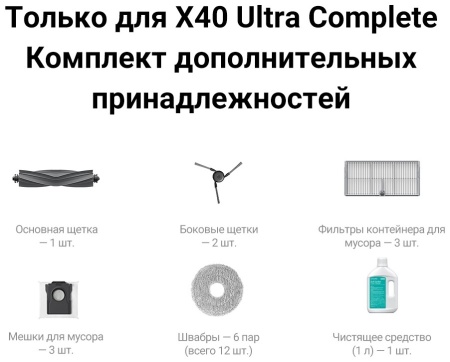 Робот-пылесос Dreame Robot Vacuum X40 Ultra Complete