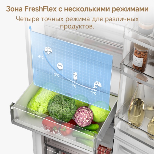 Холодильник Dreame Fridge 185 Combi DRB400-W 363L